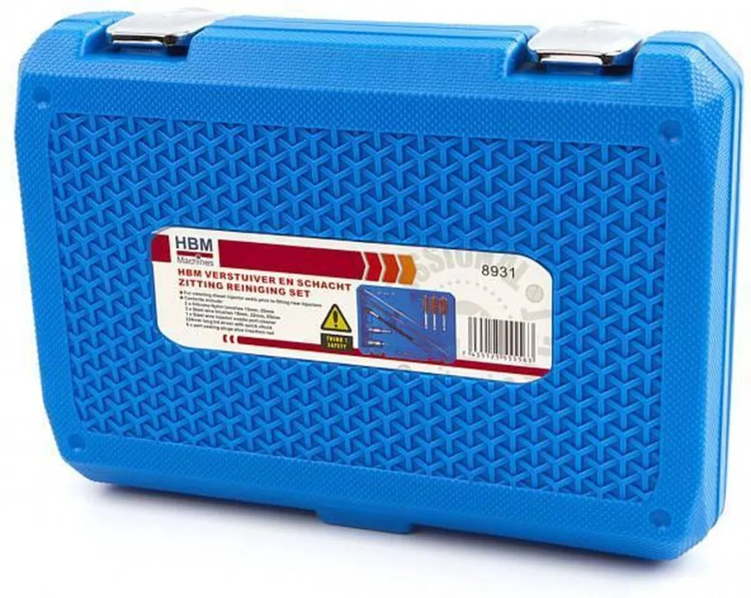 HBM Verstuiver en Schacht Zitting Reiniging Set - Blauw