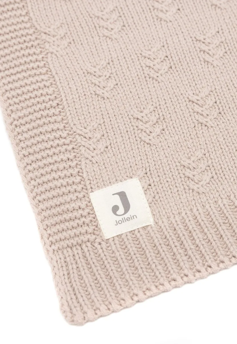 Jollein Deken Ledikant 100x150cm Grain Knit Wild Rose