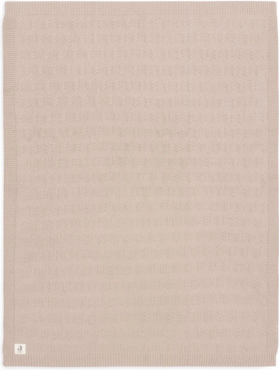 Jollein Deken Ledikant 100x150cm Grain Knit Wild Rose