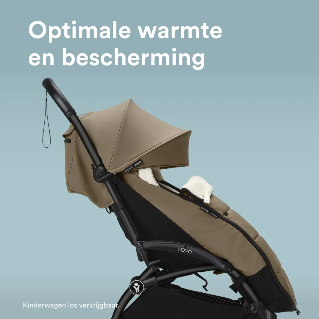 Stokke YOYO Voetenzak Toffee - Sherpa-voering