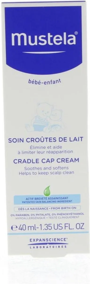Mustela Bébé Crème tegen Melkschurft 40ml