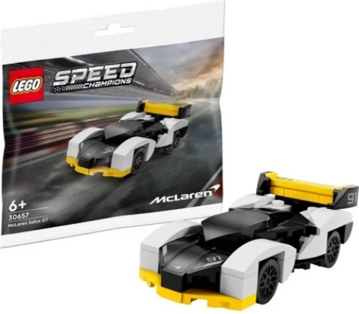 LEGO Speed Champions 30657 McLaren Solus GT - 95 Stukken - Multikleur - afbeelding 6 van 6