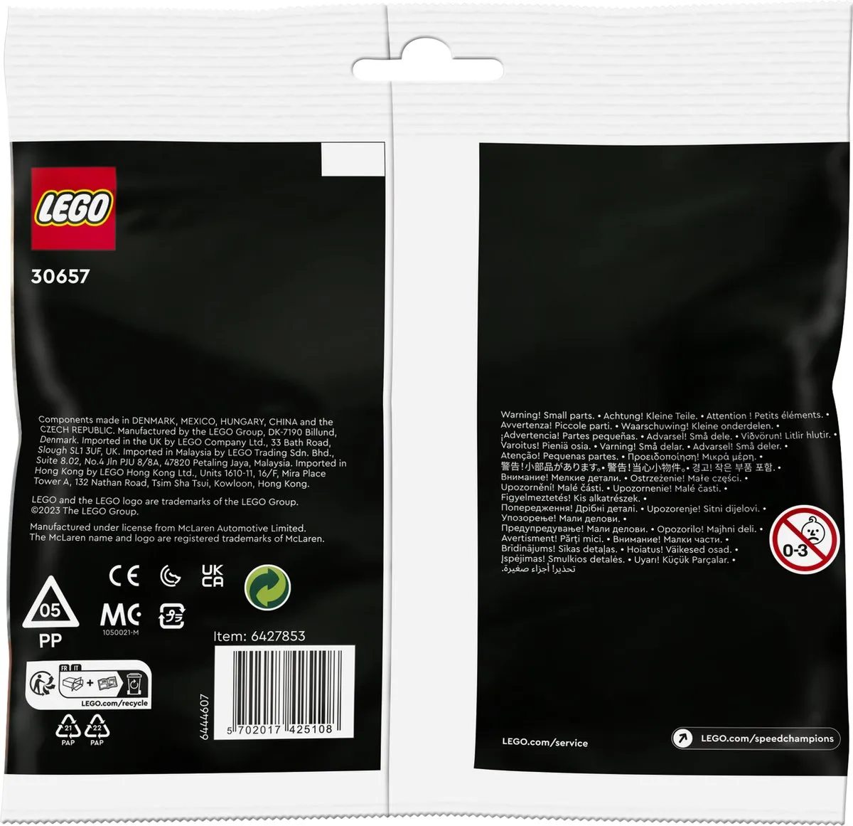 LEGO Speed Champions 30657 McLaren Solus GT - 95 Stukken - Multikleur