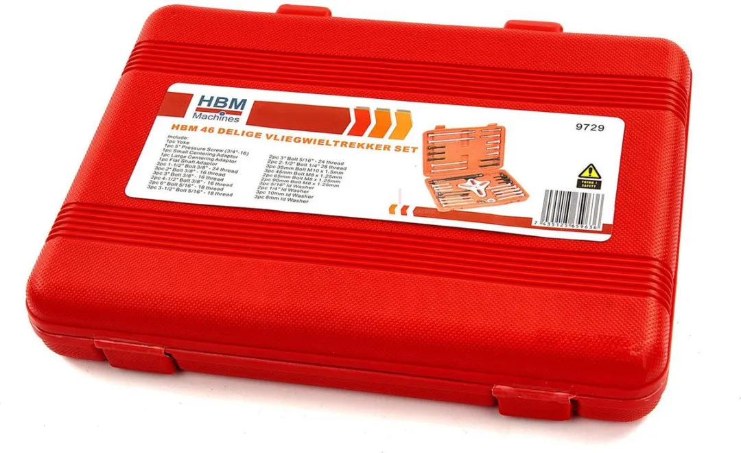HBM 46-delige Vliegwieltrekker Set - met lamp