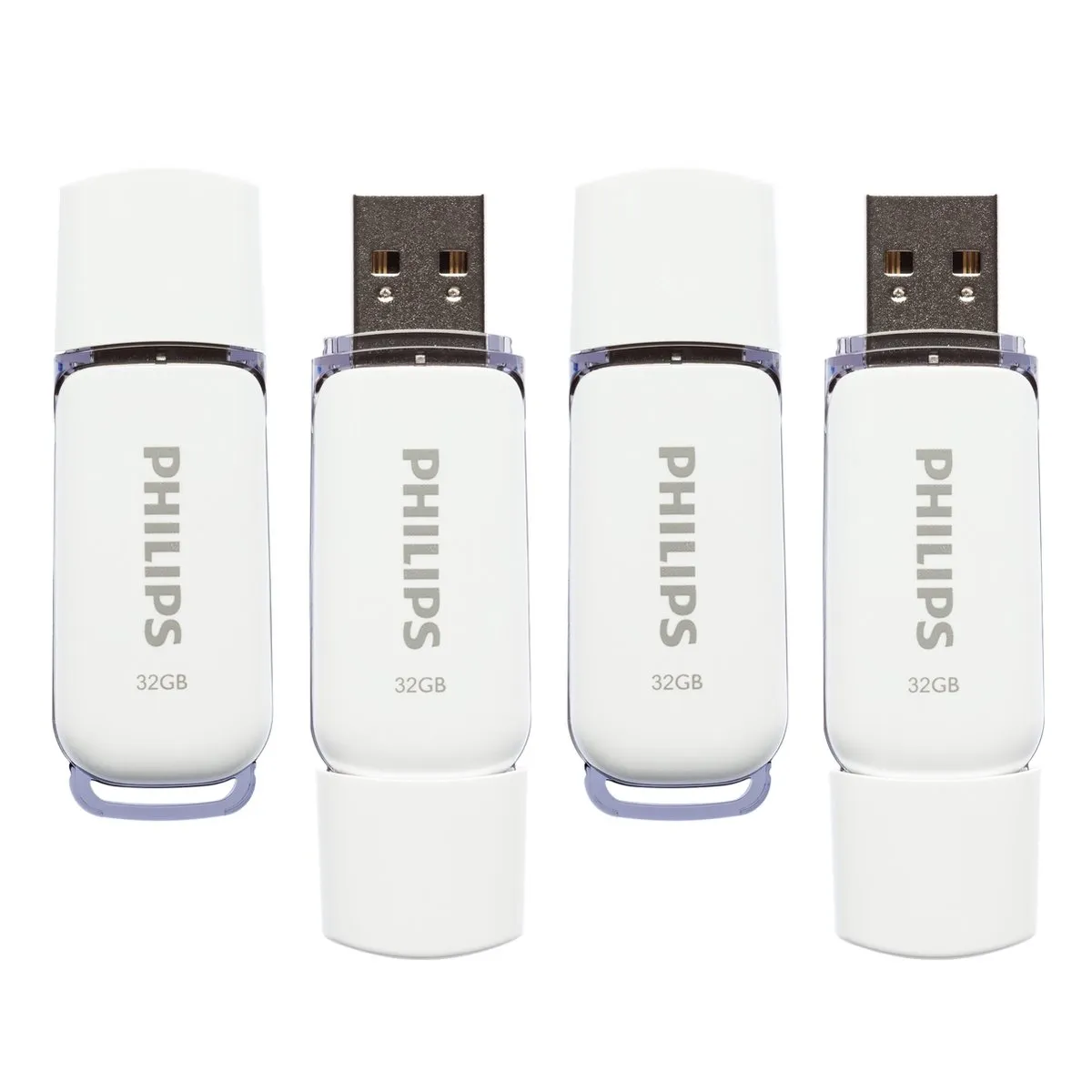 Philips FM32FD70B/40 USB Stick 32GB - 4 Stuks - Wit