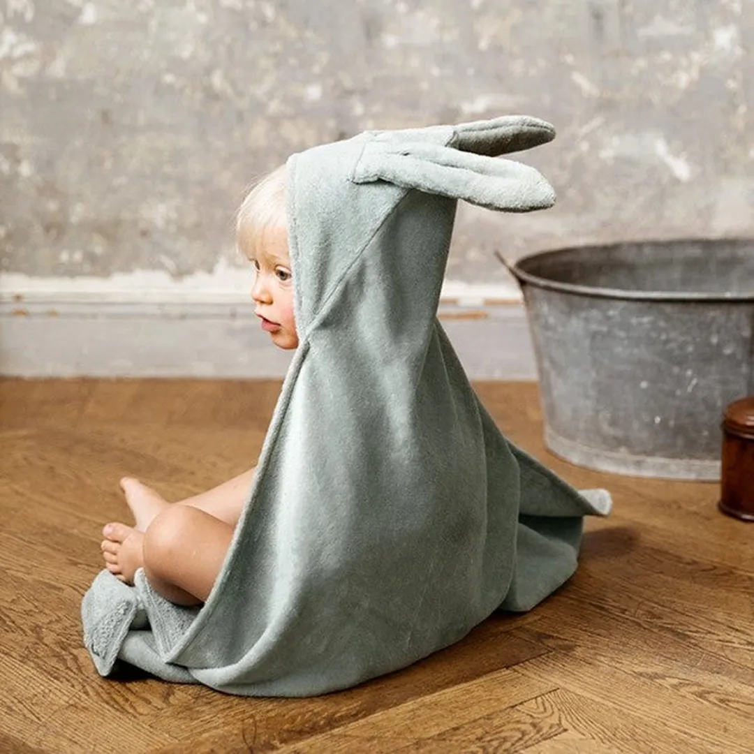 Elodie Badcape Mineral Green Bunny 80x80