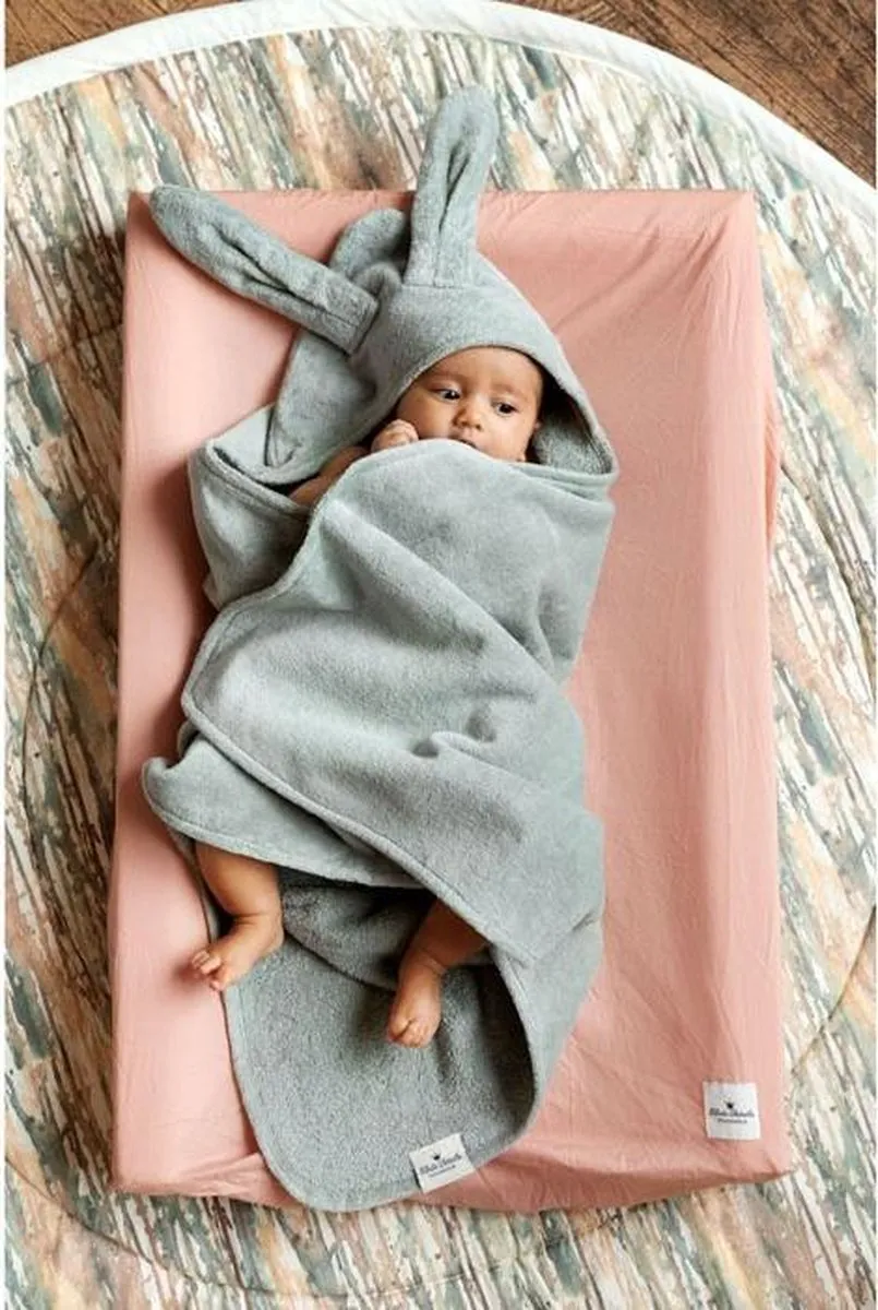 Elodie Badcape Mineral Green Bunny 80x80