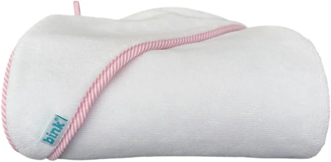 BINK Bedding Badcape Stripe Roze 75x75cm