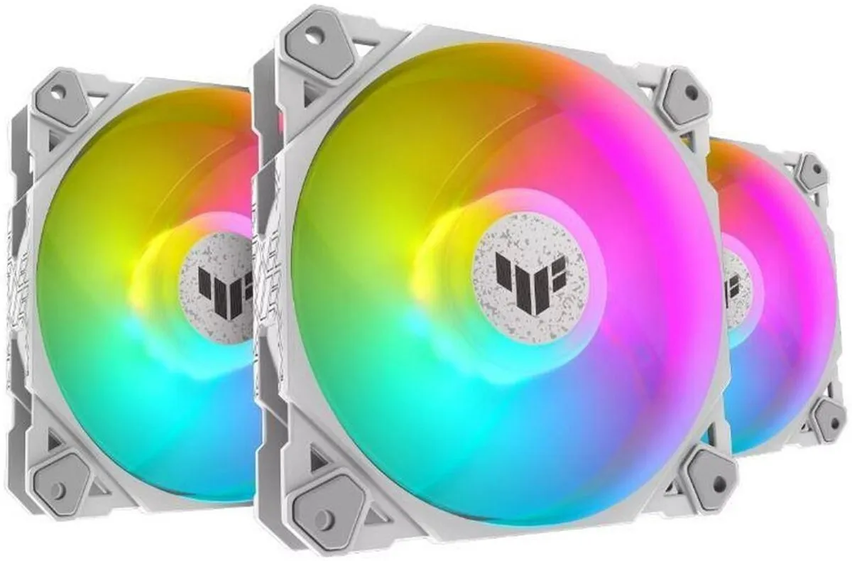 ASUS TUF Gaming TF120 ARGB Ventilator 3-pack 120mm - Wit - afbeelding 6 van 6