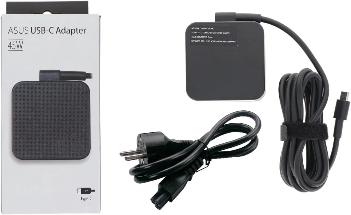 ASUS AC45-00 USB-C Voedingsadapter 45W - Zwart