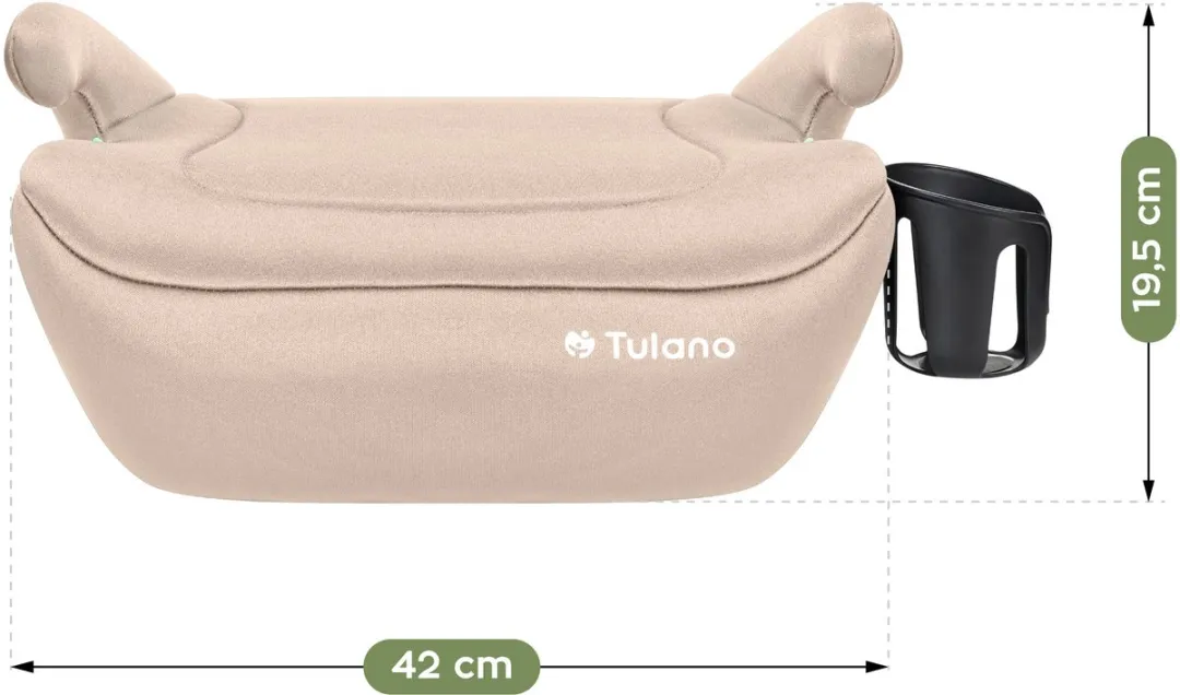 Tulano Cabby 20 Autostoel Verhoger i-Size 125–150cm Beige/Zwart
