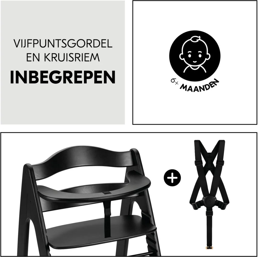 Hauck Arketa N Play Kinderstoel - Zwart