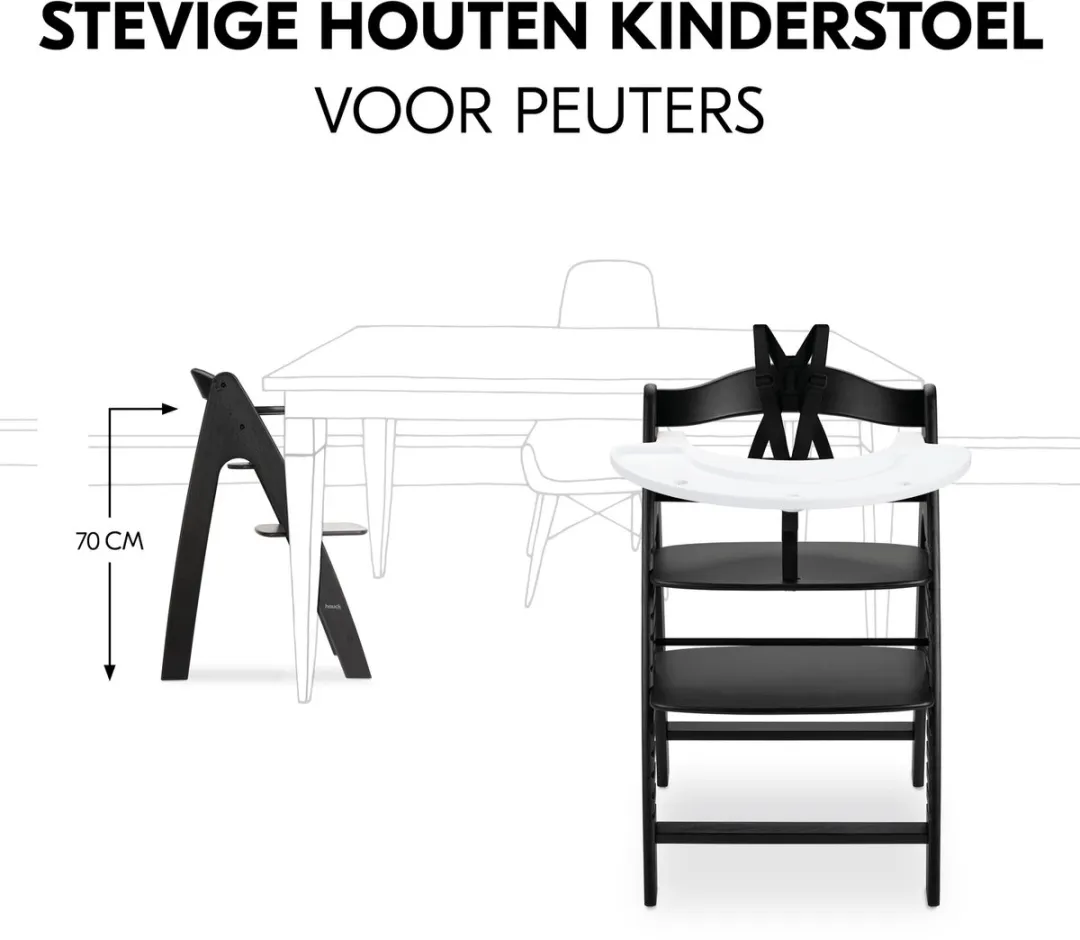 Hauck Arketa N Play Kinderstoel - Zwart