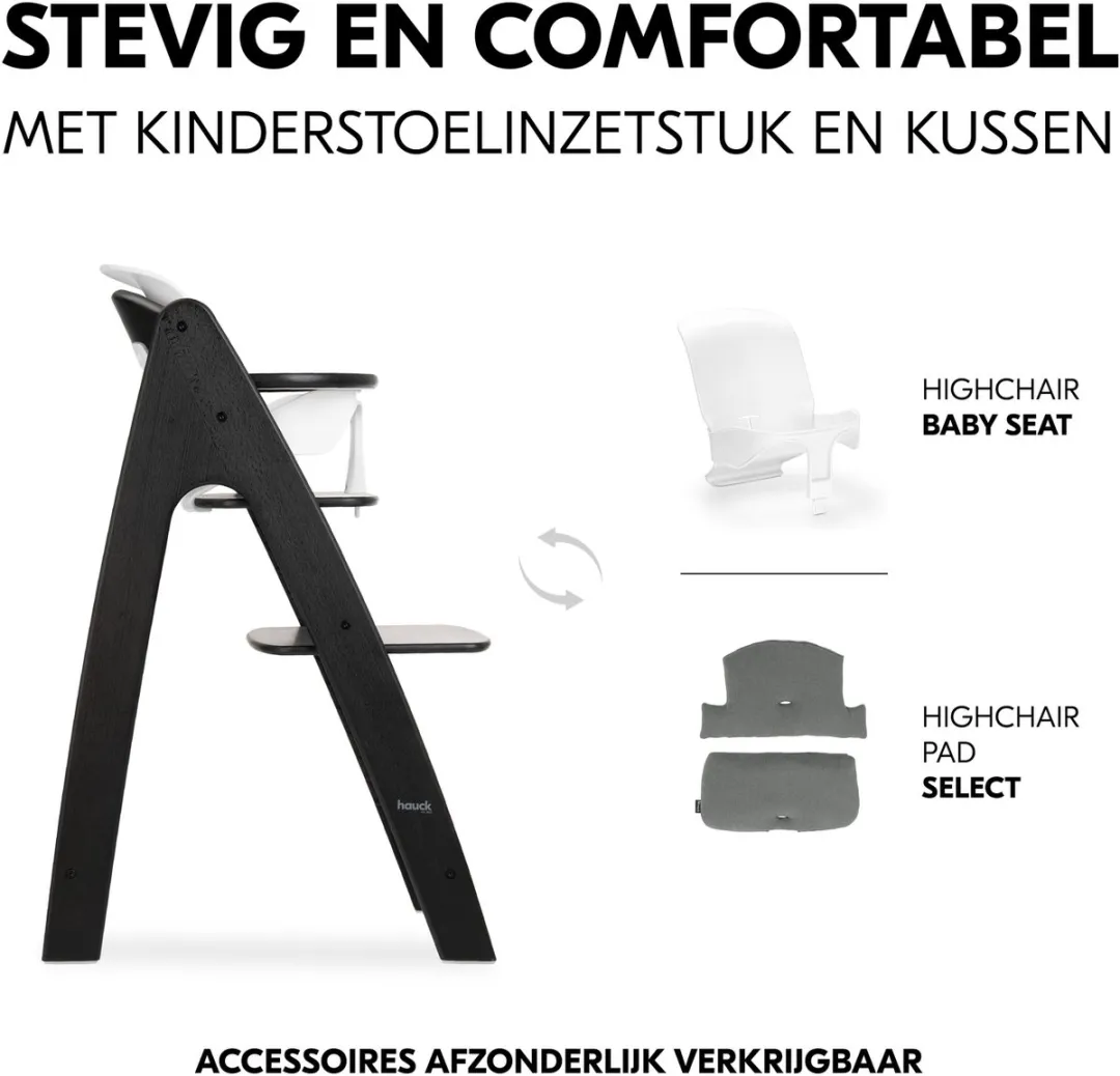 Hauck Arketa N Play Kinderstoel - Zwart