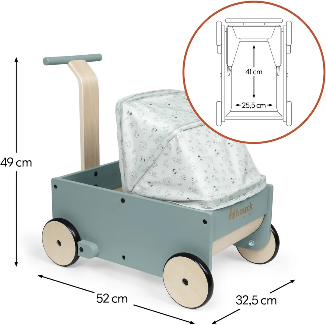Hauck Learn to Walk Dolls 2-in-1 Loopstoeltje & Poppenwagen