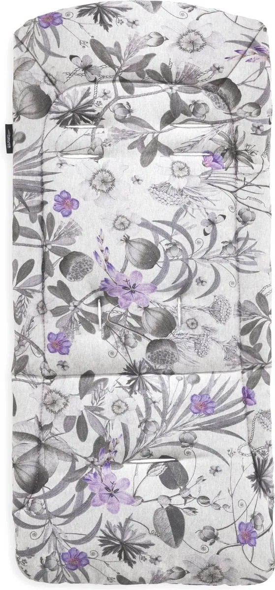 Hauck Pushchair Seat Liner Floral Grey