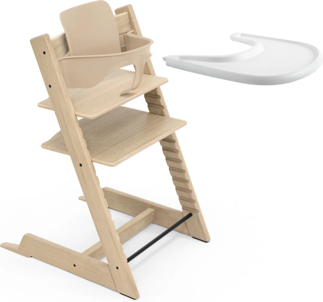 Stokke Tripp Trapp Eiken Stoel Babyset 2