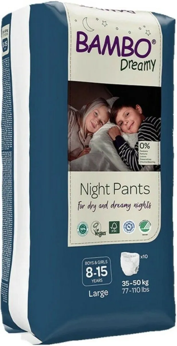 BAMBO Nature Bambo Dreamy Nachtluierbroekjes M6 - 10 Stuks