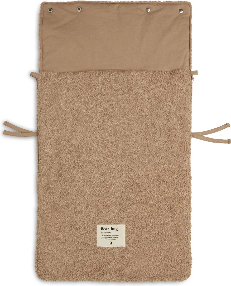 Jollein Voetenzak Autostoel Kinderwagen Boucle Biscuit - 42x82cm
