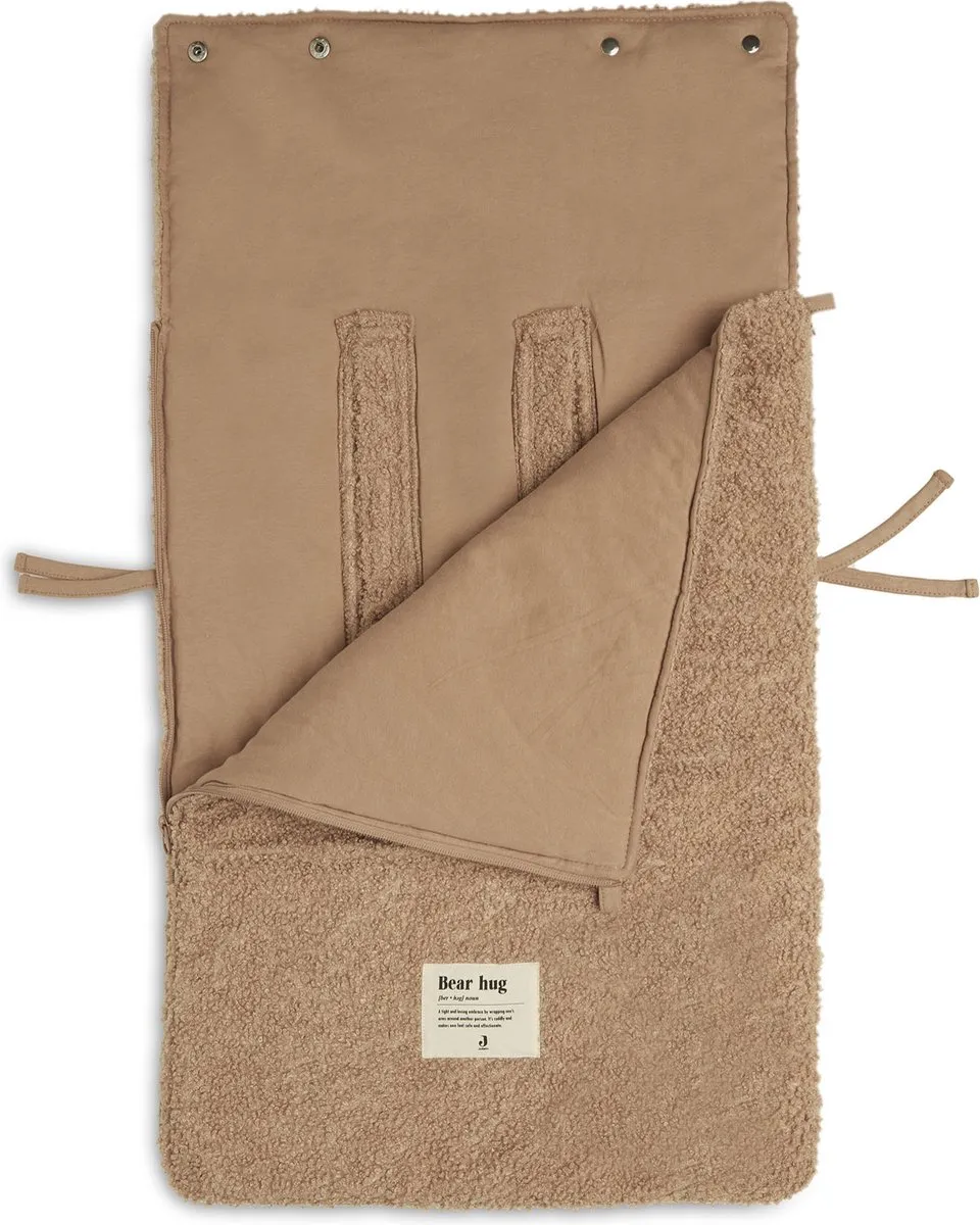 Jollein Voetenzak Autostoel Kinderwagen Boucle Biscuit - 42x82cm - afbeelding 6 van 6