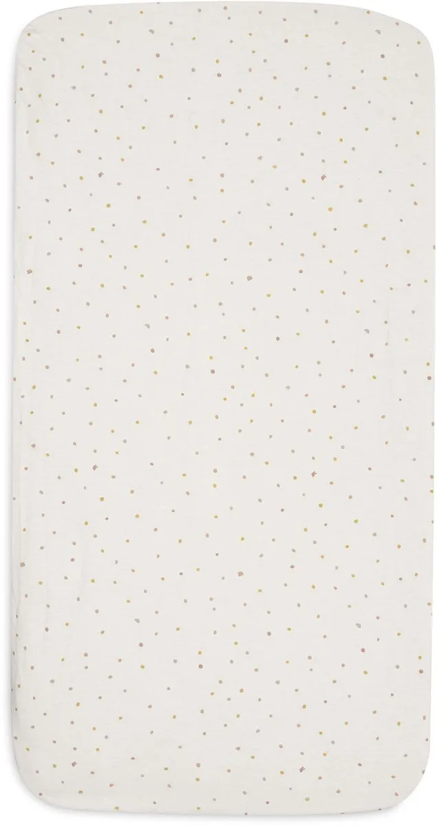 Jollein Hoeslaken Wieg Jersey Kangaroots Dusty Dot - 2 Stuks