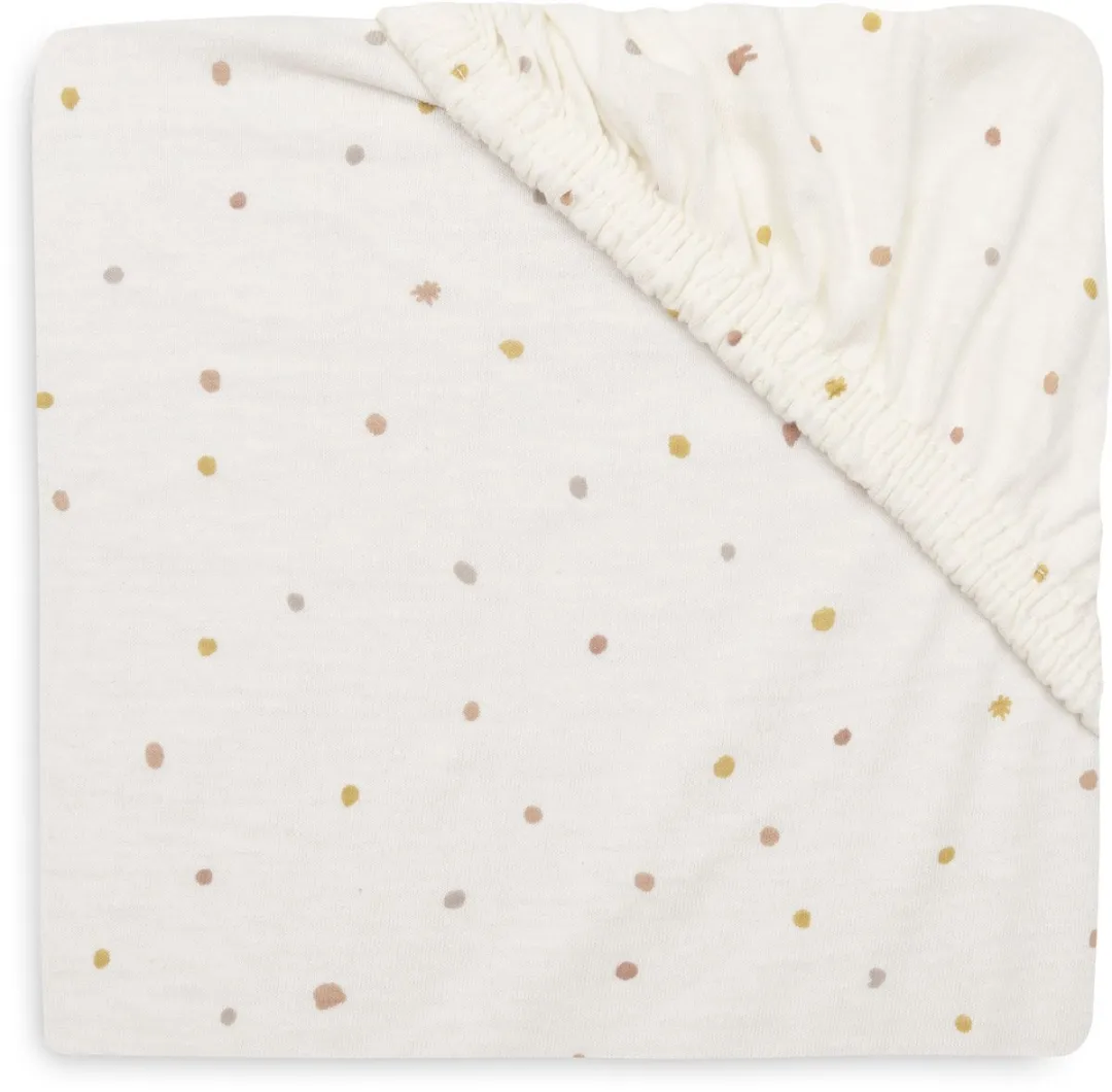Jollein Hoeslaken Wieg Jersey Kangaroots Dusty Dot