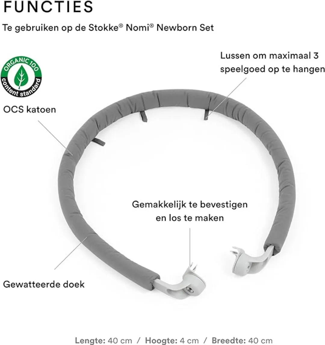 Stokke Nomi Play V2 Grey - 3 Speeltjeshaken