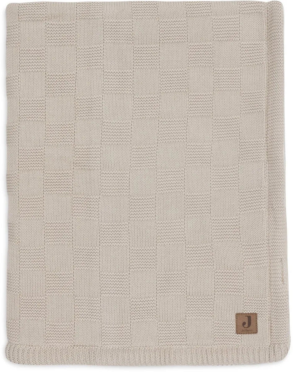 Jollein Baby Deken Wieg Box Knit Warm Sand 75x100cm