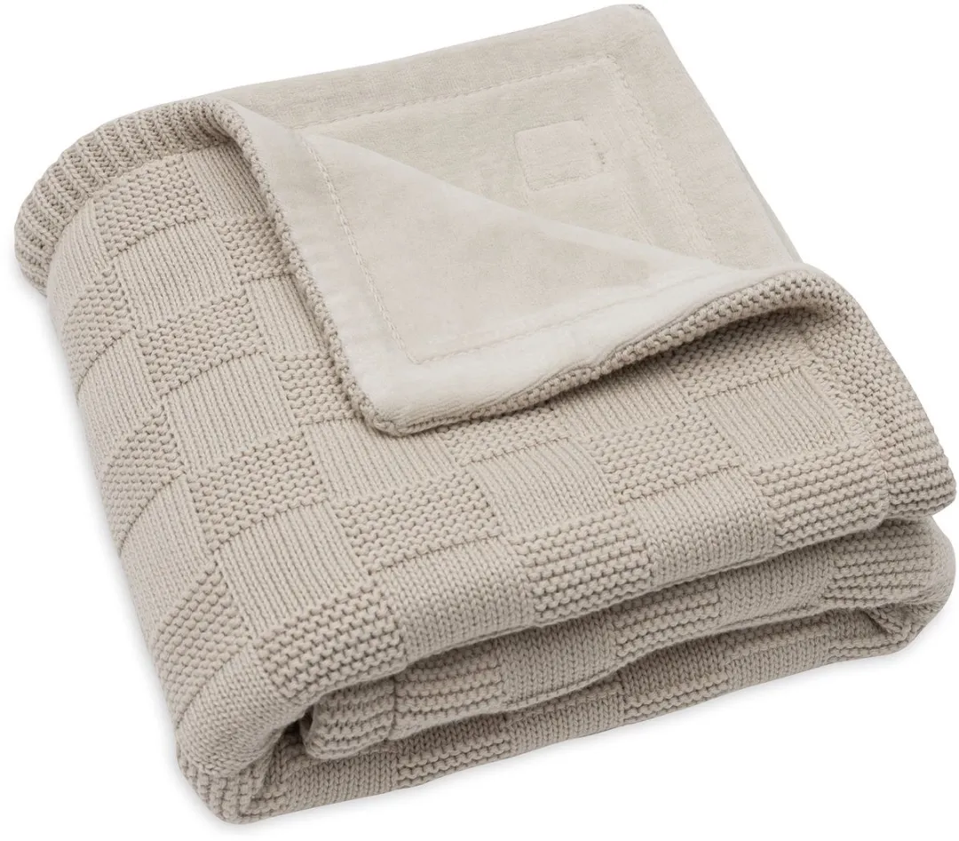 Jollein Baby Deken Wieg Box Knit Warm Sand 75x100cm