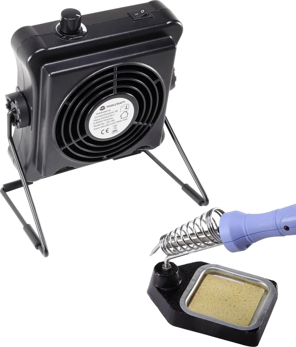 TOOLCRAFT ZD-159 Soldeerdampafzuiging 23W