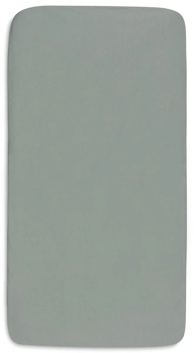 Jollein Hoeslaken Ledikant Jersey 60x120cm Sea Green/Ivory - 2 Stuks