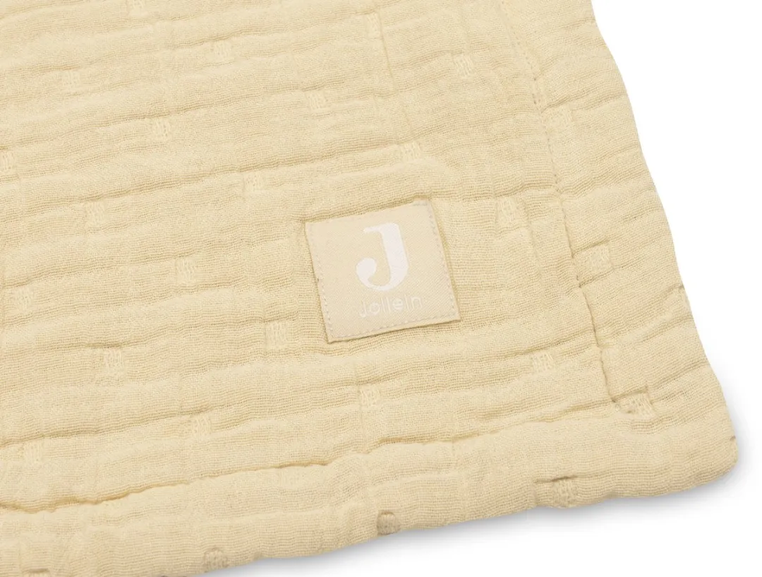 Jollein Baby Deken Hydrofiel 75x100cm - Jacquard Vanilla