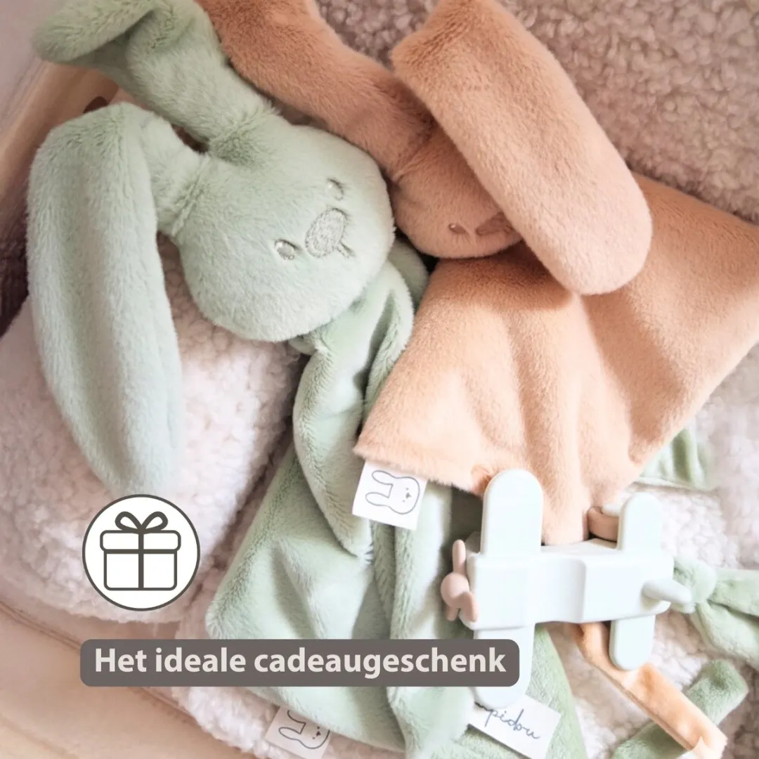 Nattou Lapidou Baby Knuffeldoekje 65x40cm - Lindengroen