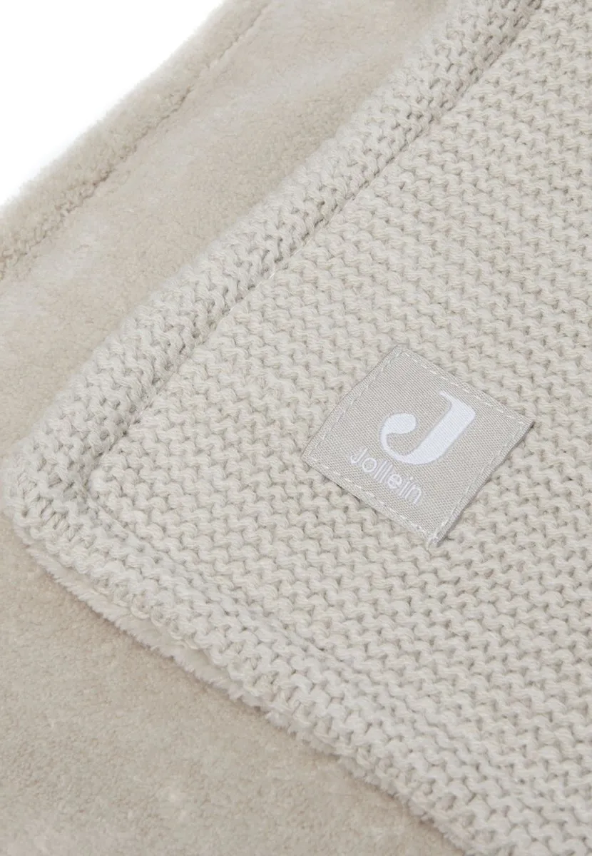 Jollein Baby Deken Ledikant 100x150cm Basic Knit - Nougat