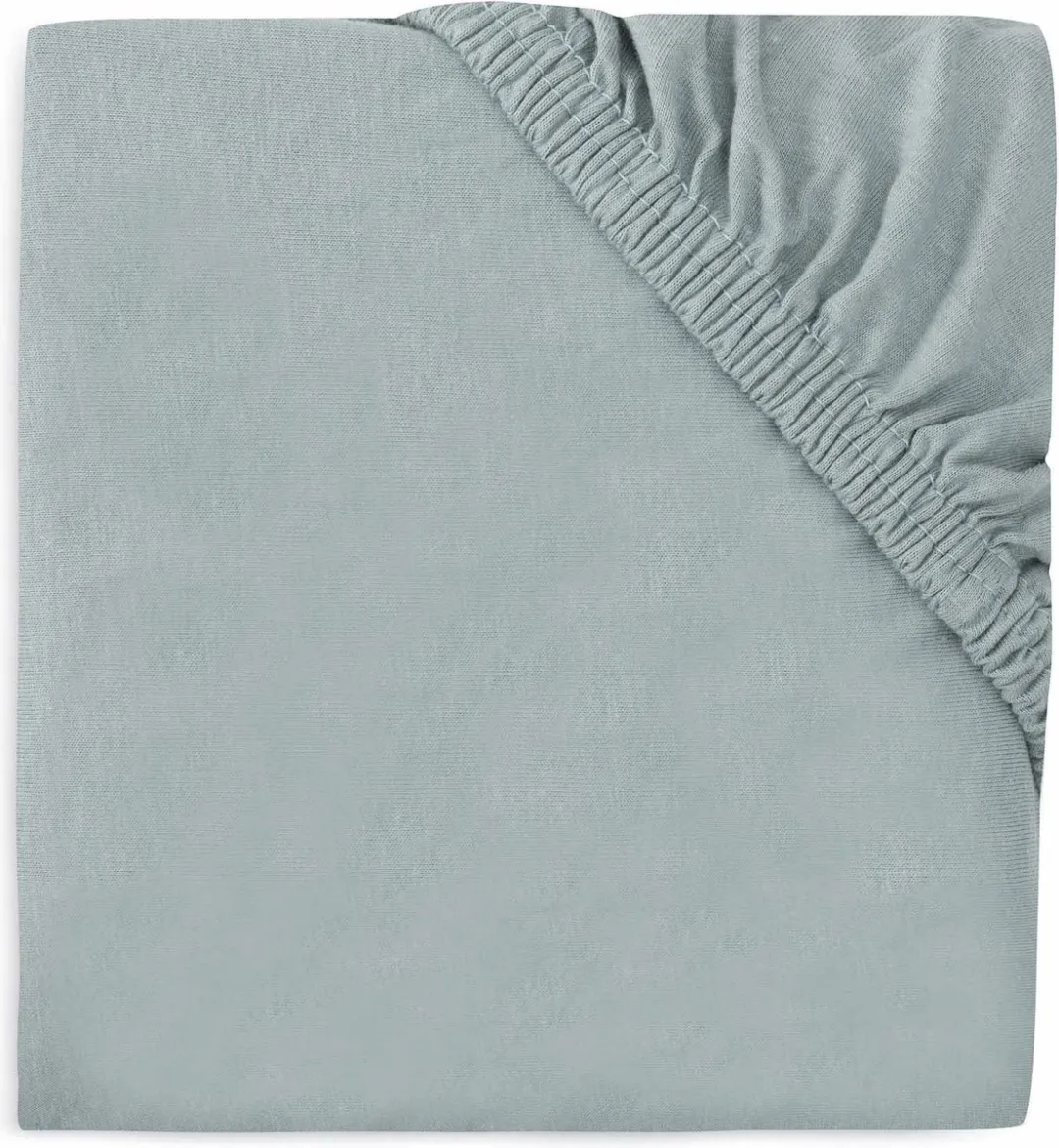 Jollein Baby Hoeslaken Boxmatras Jersey 75x95cm - Sea Green