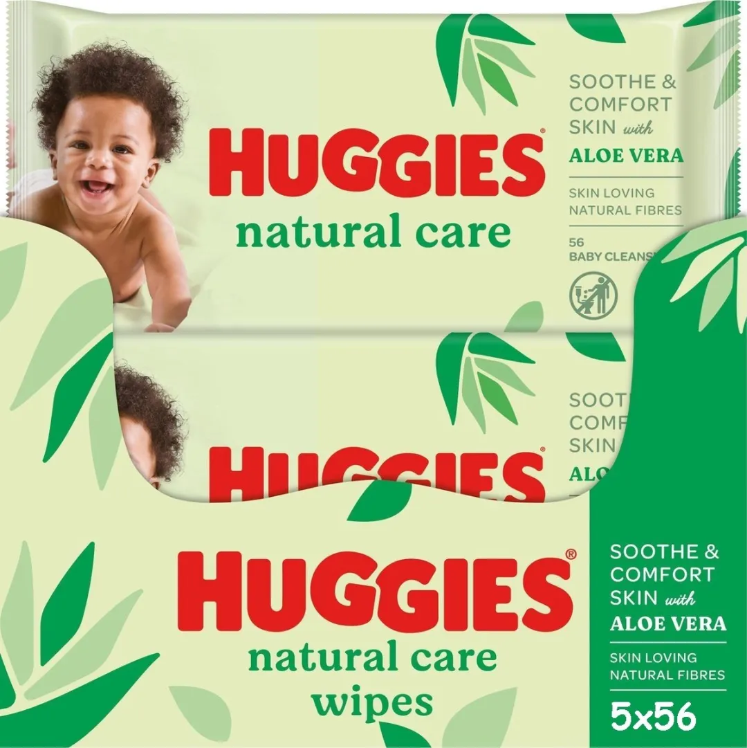 Huggies Natural Care Billendoekjes 280 Stuks (5x56)