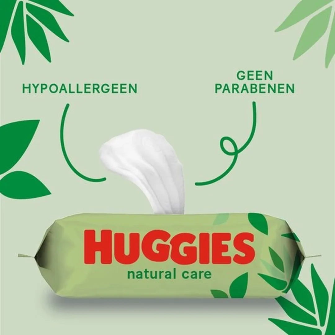Huggies Natural Care Billendoekjes 280 Stuks (5x56)