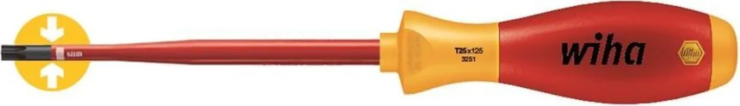 Wiha SoftFinish electric slimFix TORX T15 x100mm - Rood/Geel