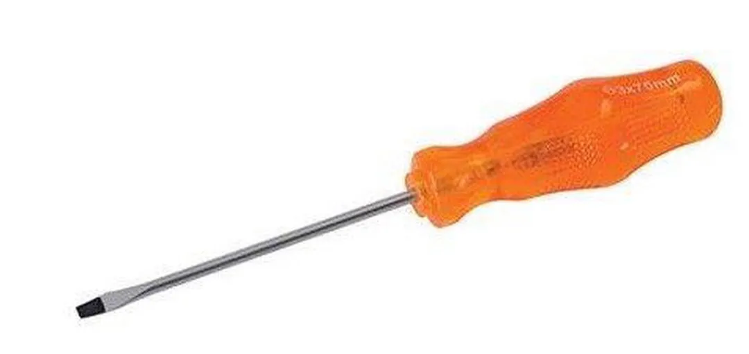 Silverline Ingenieurs Sleufschroevendraaier SL 3 100mm - Oranje