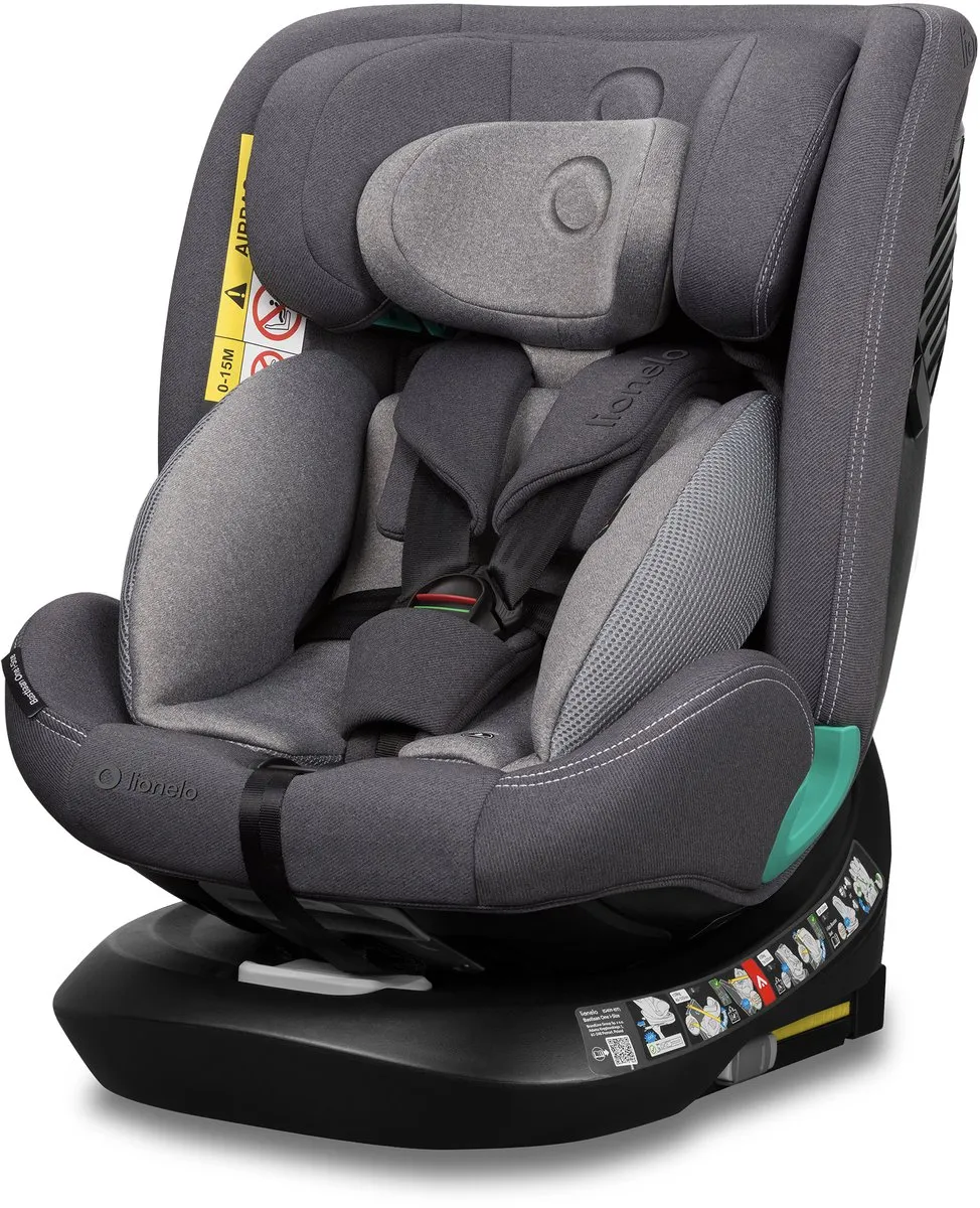 Lionelo Bastiaan One i-Size Autostoeltje 4in1 - 360° EasyTurn - 40-150cm - Grijs