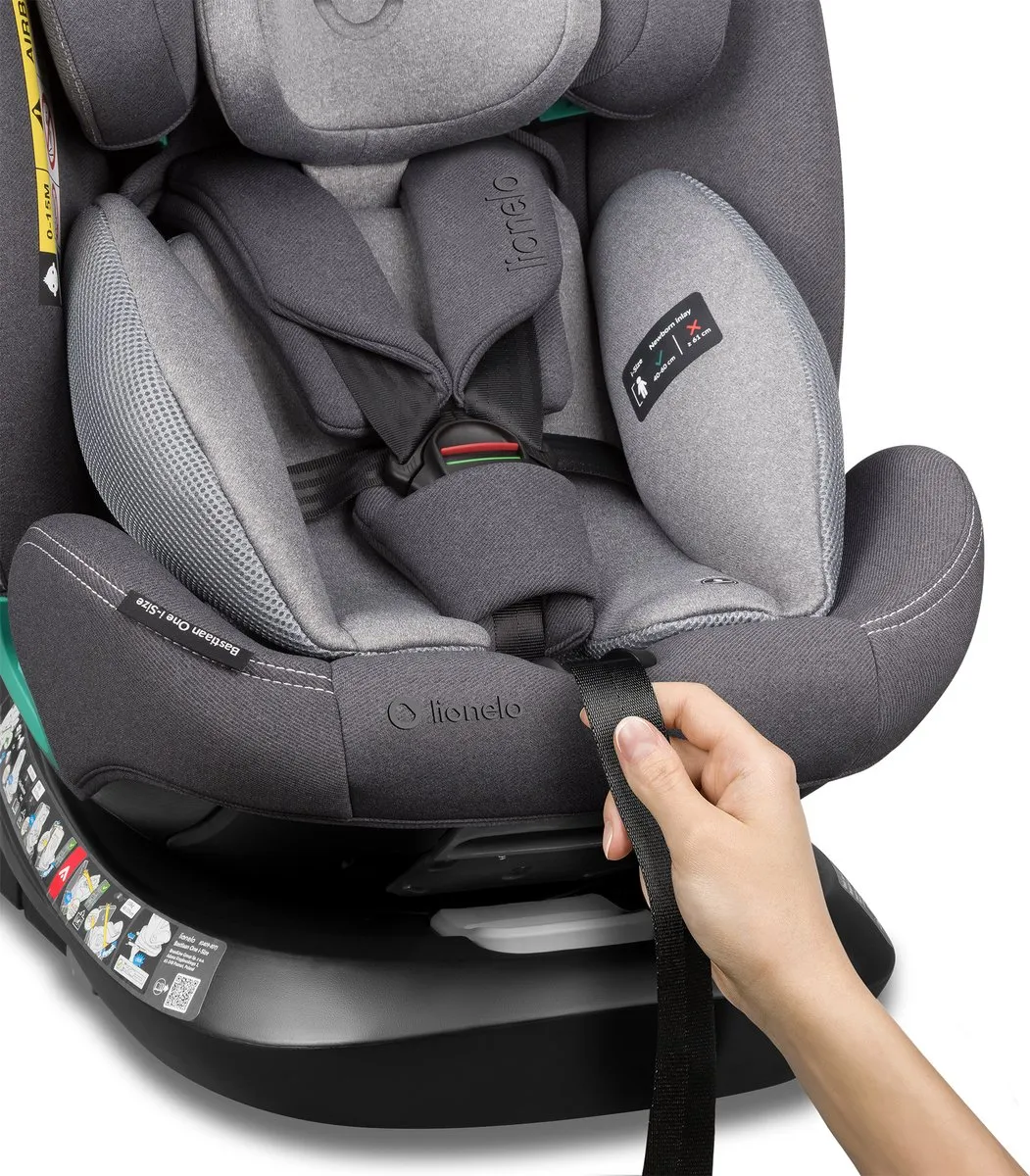 Lionelo Bastiaan One i-Size Autostoeltje 4in1 - 360° EasyTurn - 40-150cm - Grijs