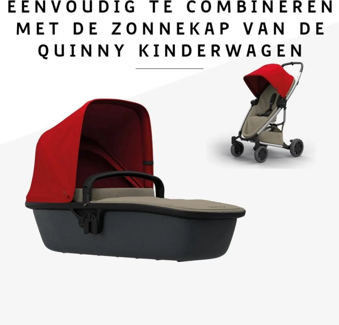 Quinny Zapp Lux Carrycot Reiswieg Sand On Graphite - afbeelding 6 van 6