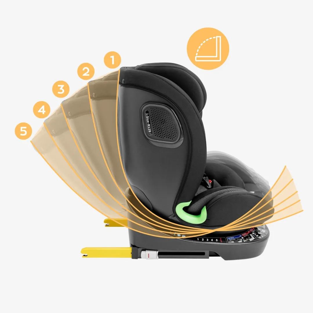 Tulano Loom 35 Kinderautostoel ISOFIX RWF 0-12 jaar - Zwart
