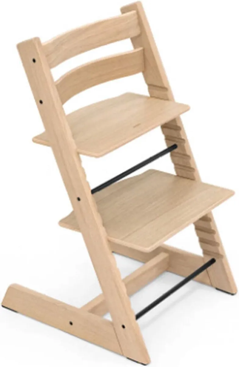 Stokke Tripp Trapp Bundel - Naturel met Newbornset & Babyset Zwart