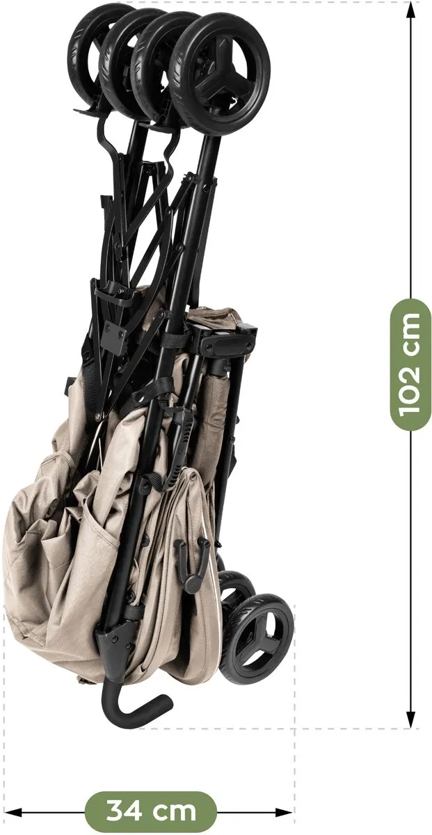 Tulano Davos 35 Kinderwagen - Lichtgewicht Beige