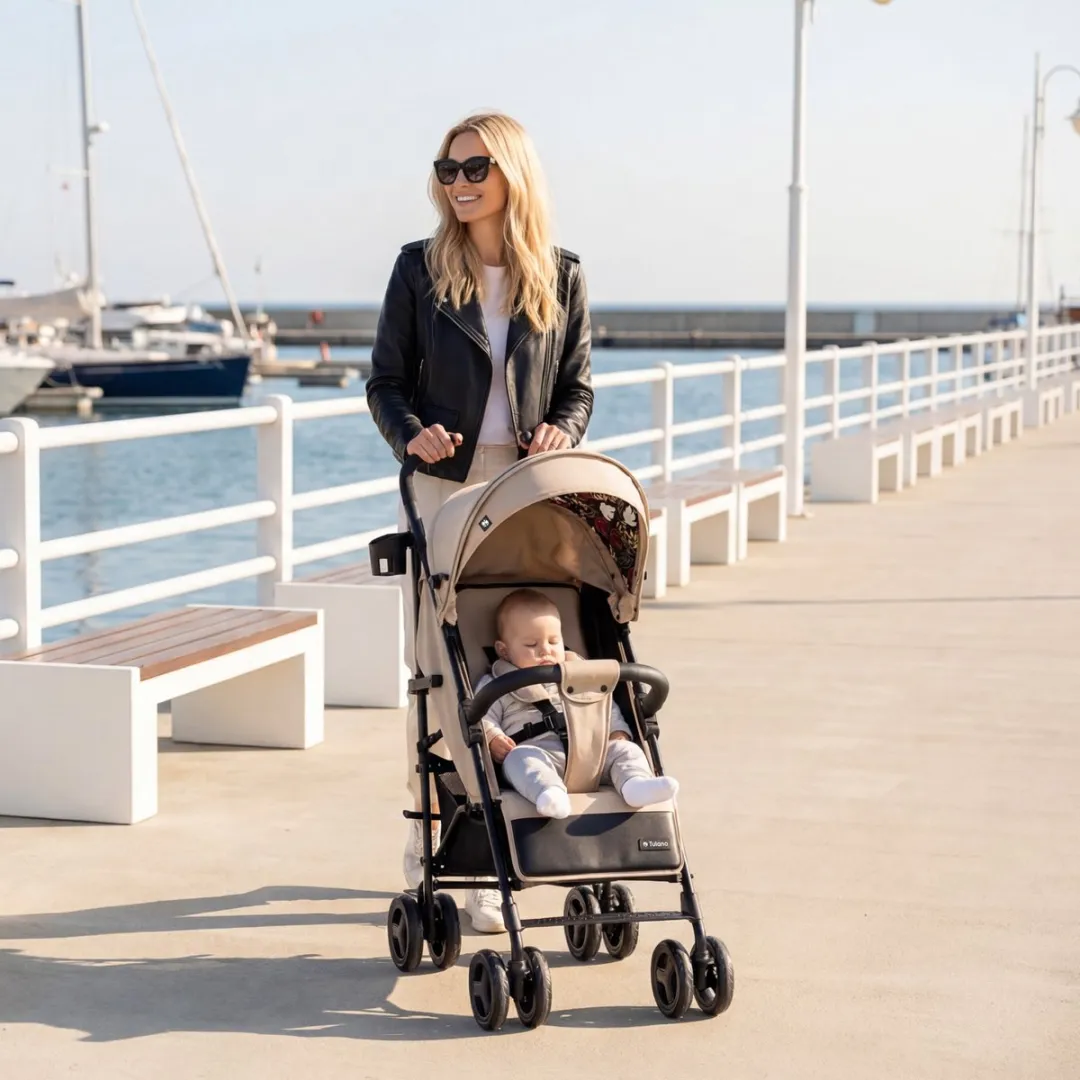 Tulano Davos 35 Kinderwagen - Lichtgewicht Beige