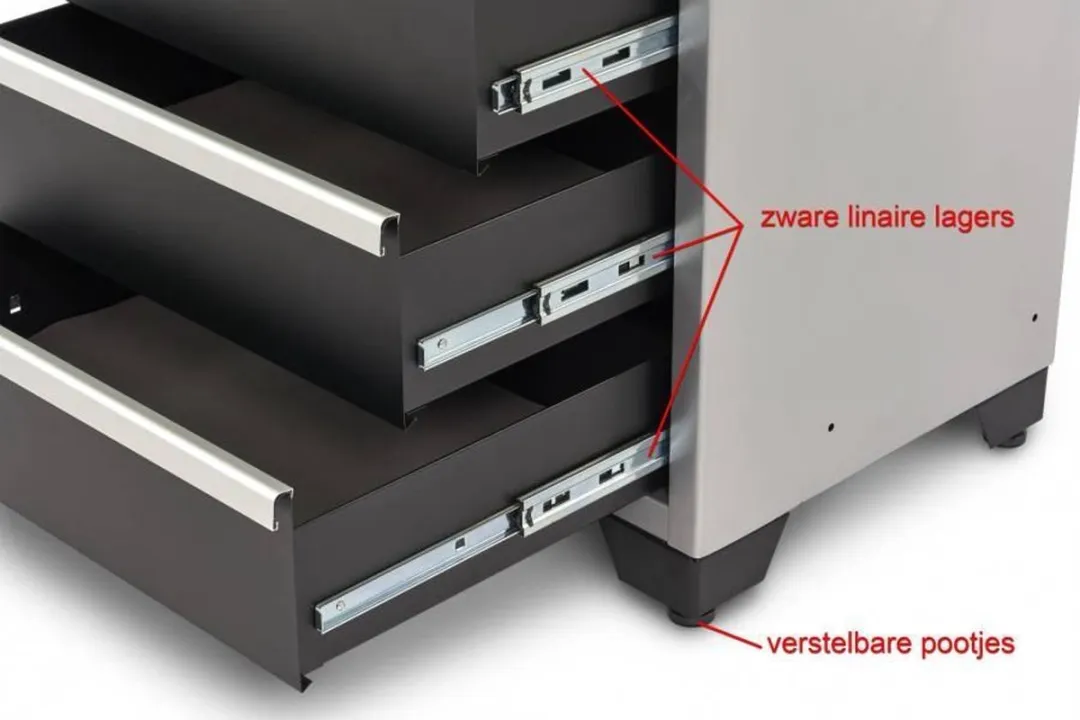 HBM 4 Laden DeLUXE PROFI Gereedschapskast - 4 Lades