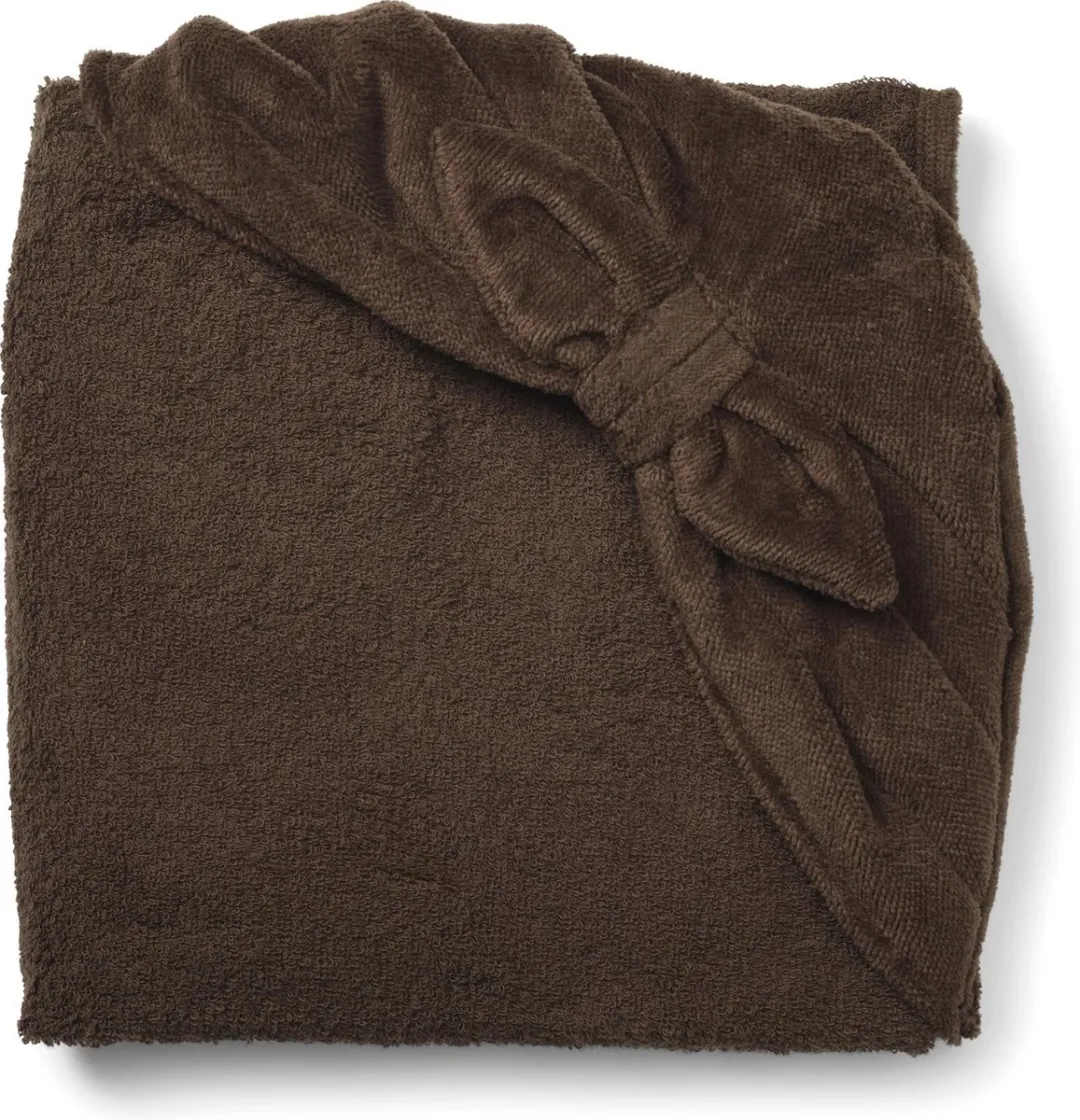 Elodie Badcape Chocolate Bow - 80x80cm