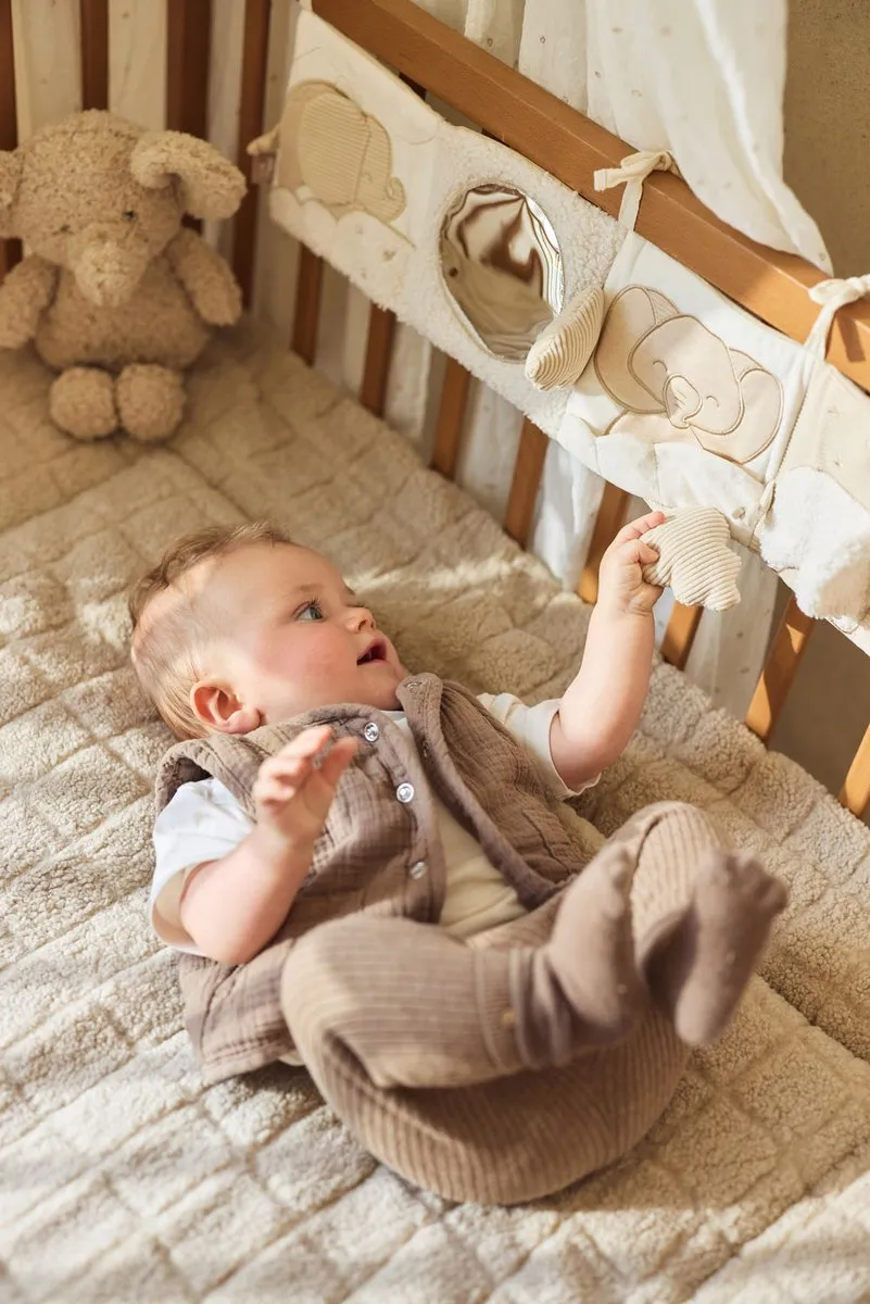 Jollein Boxkleed Baby 75x95cm - Milky Coffee