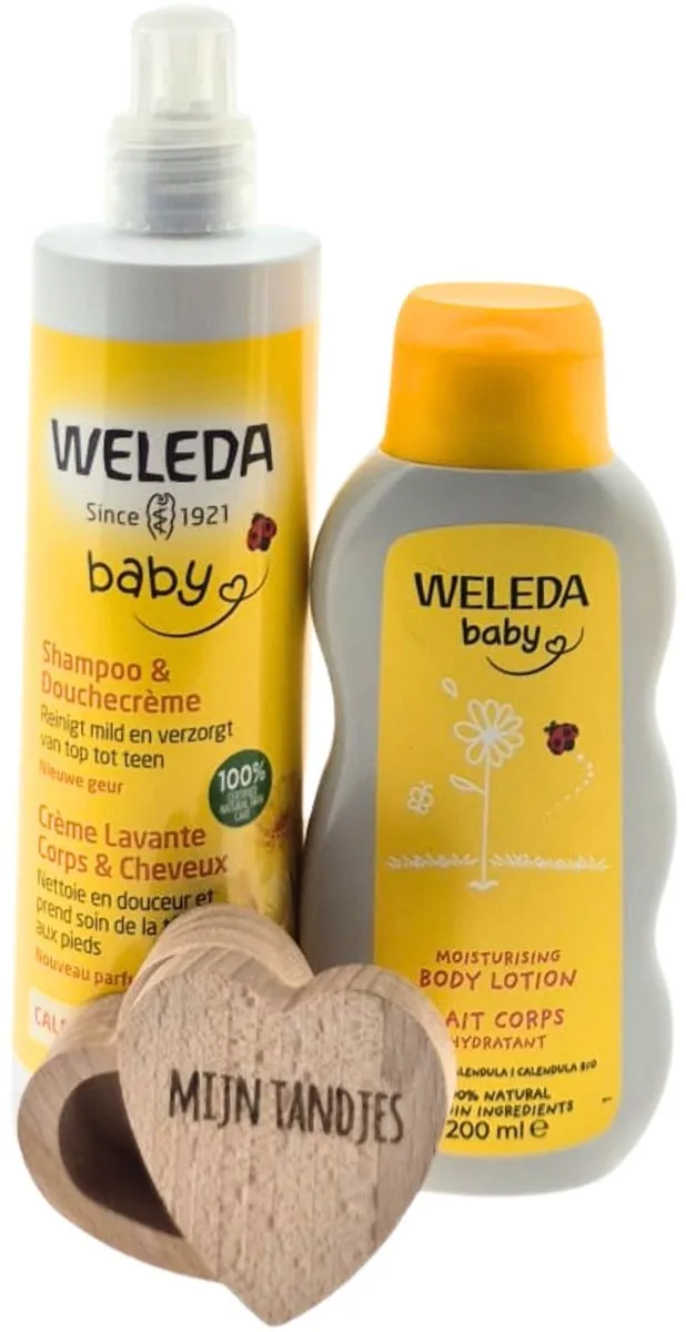 Weleda Baby Cadeauset Verzorging met Tandjesbewaardoos